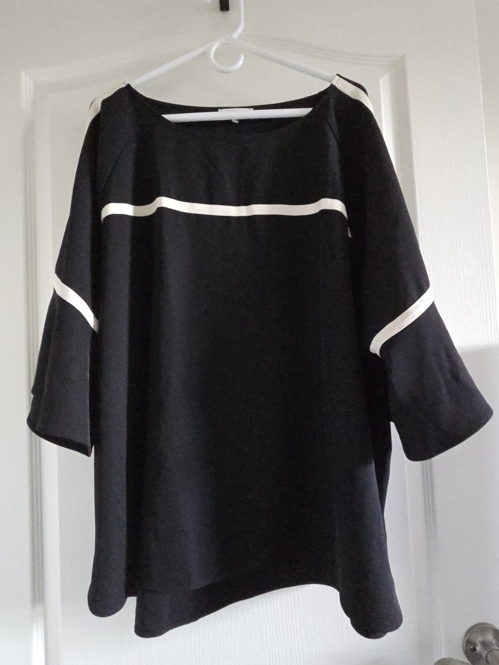 Calvin Klein Black Tunic with White Trim